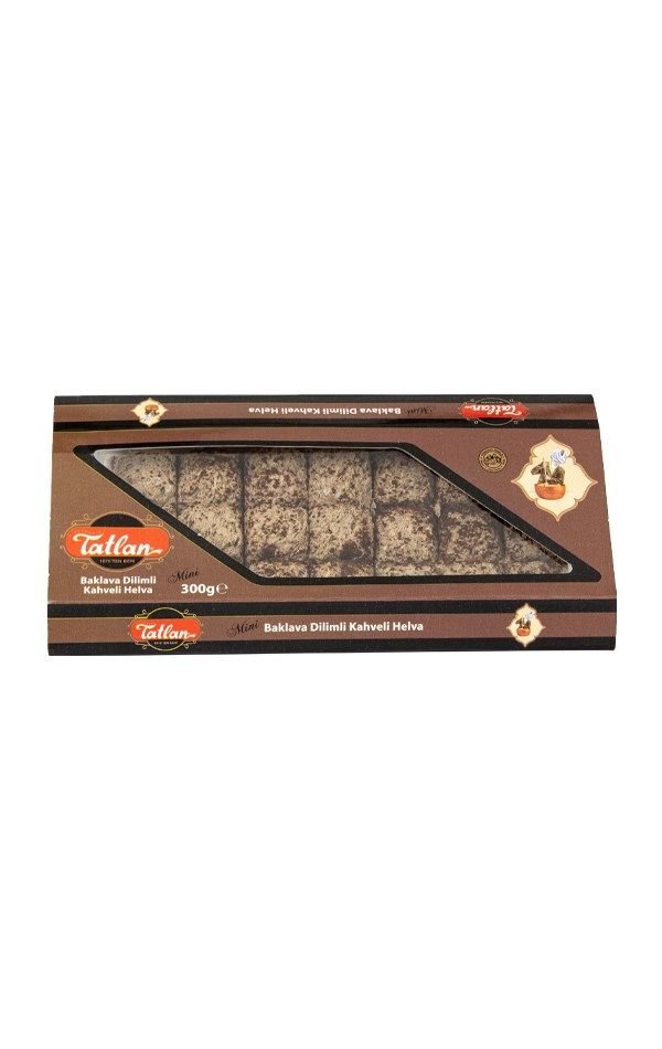 Kahveli Mini Baklava Dilimli Helva 300gr