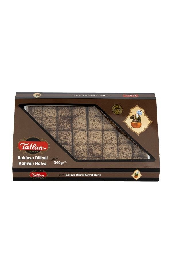 Kahveli Mini Baklava Dilimli Helva 540gr