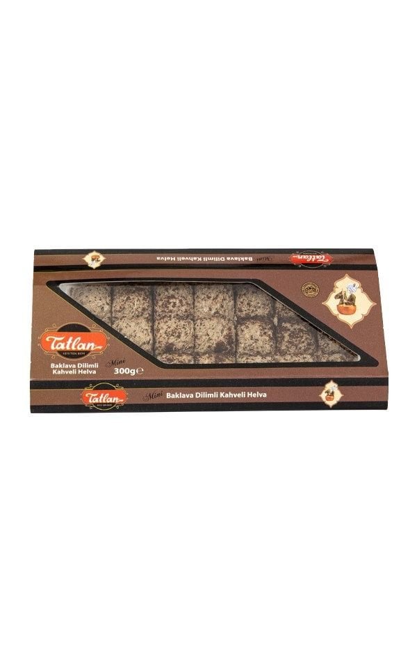 Kahveli Mini Baklava Dilimli Helva 300gr